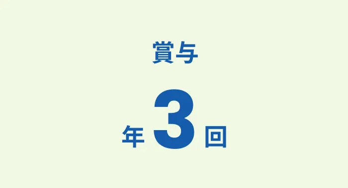 賞与年3回